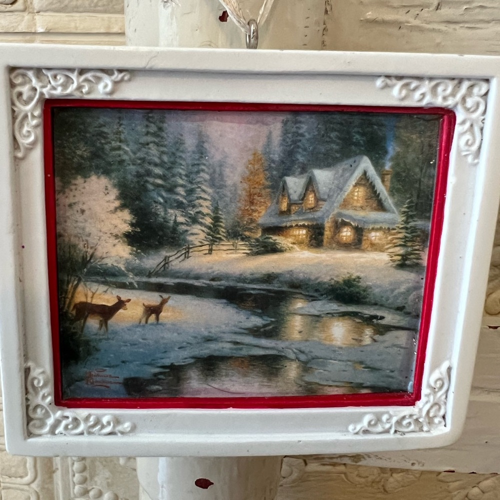 Hallmark Thomas Kincade 2012 Ornament Deer Creek Cottage